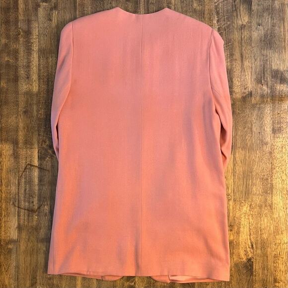 Diane Von Furstenberg Women’s Vintage Wool Blazer Union Made In USA Pink Size 12 - Picture 10 of 10